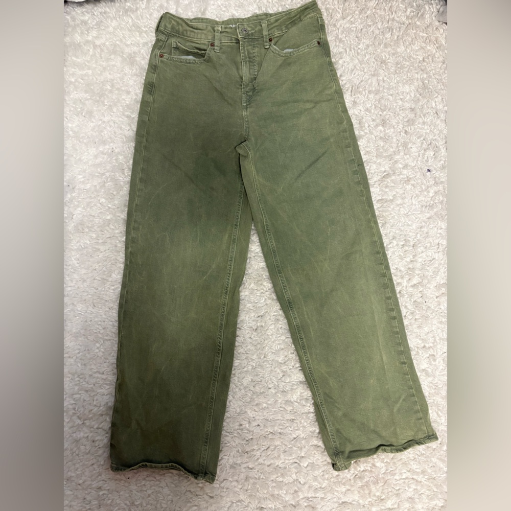 Old Navy Sage Green Wide-Leg Pants
